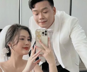 Trung vệ Thành Chung và bạn gái Tố Uyên sẽ tổ chức ăn hỏi vào ngày mai