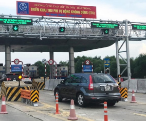 Từ ngày 5/5, dừng thu phí tiền mặt cao tốc Hà Nội - Hải Phòng