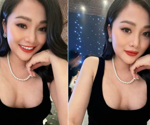 Em gái Quang Vinh đăng ảnh gợi cảm đi ăn cưới, 'lột xác' so với hình ảnh 'mẹ bỉm sữa' khi ở nhà