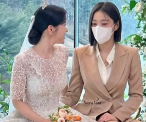 Lộ ảnh Kim Se Jeong mặc váy cưới ở Hẹn Hò Chốn Công Sở: Chim thủy tổ và bạch tuộc sẽ về chung một nhà?