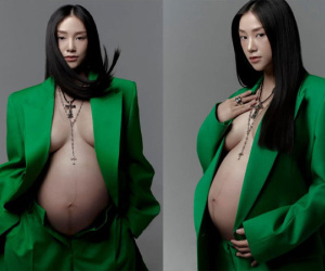 Hot girl Salim tung loạt ảnh táo bạo ở tháng cuối thai kỳ