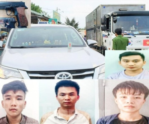 Bắt nhóm côn đồ nổ súng truy sát 4 người trên xe tải gây náo loạn quốc lộ