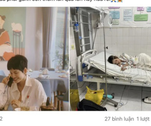 Tình cũ Anh Đức lộ diện gầy gò trên giường bệnh, trải qua một tháng sinh tử để giành giật sự sống