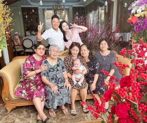 Lộ ảnh hiếm Bảo Thy bên gia đình chồng đại gia?