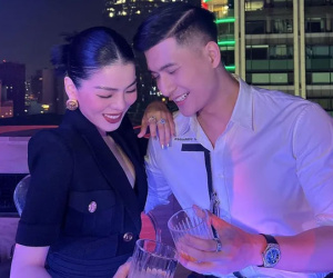 Lệ Quyên hạnh phúc khoe được gọi là 'vợ anh'