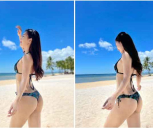 Y tá Ngọc 'Phố trong làng' diện bikini khoe đường cong đốt mắt