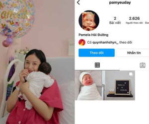 Vừa mới lọt lòng, con gái Salim đã được mẹ lập riêng một tài khoản Instagram, khoảnh khắc đầu tiên của nhóc tì liền gây sốt