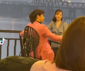 Anh có phải đàn ông không: Lộ clip Nhan Phúc Vinh - Đan Lê đi ngắm cầu Long Biên, chuyện tình oan gia ngõ hẹp đã bắt đầu?