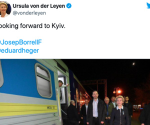 Chủ tịch Ủy ban châu Âu tới Kiev, Nga 'rút toàn bộ quân' khỏi miền Bắc Ukraine
