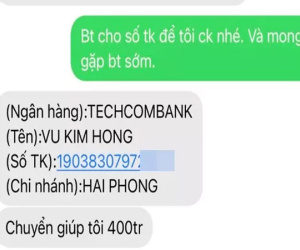 Xác minh đối tượng mạo danh Bí thư Hải Phòng nhắn tin vay tiền khắp nơi