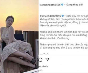Hot girl Trâm Anh khuyên: 'Phụ nữ thì nên biết tiêu tiền từ người đàn ông của mình'