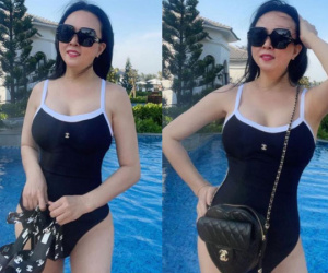 Doanh nhân Phượng Chanel gây sốt khi khoe body 'rất gì và này nọ' với bikini ở độ tuổi 45