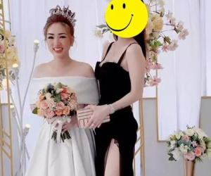 Khách khứa lên đồ thế này thì ai mới là cô dâu cơ chứ?