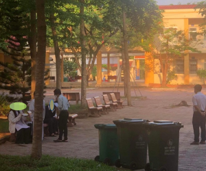 Xôn xao thông tin Hiệu phó một trường THPT bắt học sinh ăn thức ăn lấy từ thùng rác