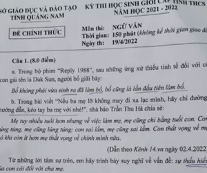 Đề thi học sinh giỏi Văn của Quảng Nam khiến cộng đồng mạng phát 'sốt'