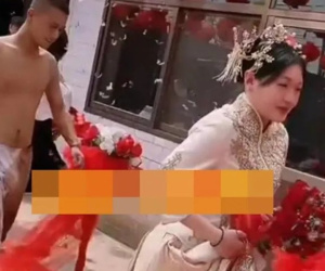 Rước dâu về đến cửa nhà, chú rể rơi vào tình cảnh 'thân tàn ma dại' vì trò đùa lố của đám bạn