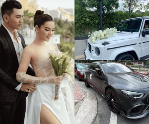 Bóc giá dàn xế hộp trong đám cưới Phương Trinh Jolie: Chú rể lái G63 hơn 13 tỷ, loạt xế hộp đi kèm cũng có giá cao ngất ngưởng