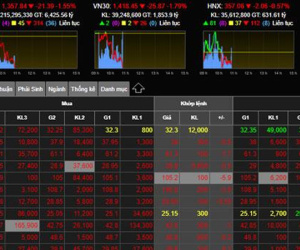 VN-Index tiếp tục cắm đầu giảm sâu, mất giá vẫn đua nhau bán tháo