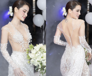 Hậu hôn lễ đậm mùi tiền, Phương Trinh Jolie bất ngờ vướng phải tranh cãi trên MXH, nguyên nhân xuất phát từ chiếc váy cưới hở bạo này