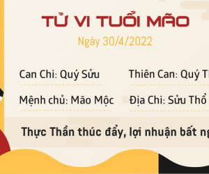 Tử vi thứ 7 ngày 30/04/2022 của 12 con giáp: Mão đón tài lộc, Hợi đề phòng mất tiền bạc