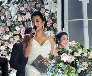 MC Kỳ Duyên cùng dàn sao dự đám cưới của Hà Thanh Xuân với chồng đại gia