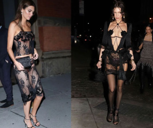 Hậu Met Gala 2022: Kendall Jenner quay về với style xuyên thấu, Bella Hadid mặc bra ren cực cháy