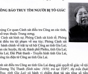 Cụ bà 72 tuổi lừa đảo 19 tỉ đồng, công an tìm bị hại