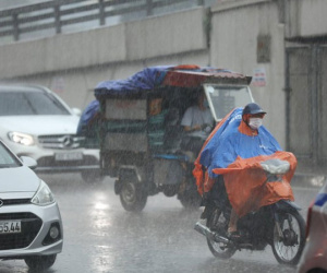 Miền Bắc đón mưa dông liên tiếp