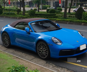 Ngắm Porsche 911 Carrera Cabriolet hơn 8 tỷ, "màu hiếm" tại Sài Gòn