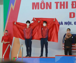 Cặp đôi Tùng Dương - Phương Thế Anh giành HCB SEA Games 31