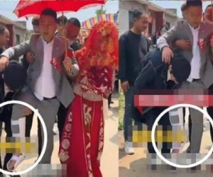 Chú rể gãy chân trong ngày cưới vì trò đùa ác ý từ bạn bè