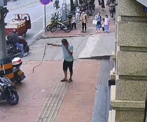 'Không một động tác thừa': Dù đang nghe điện thoại thanh niên vẫn nhẹ nhàng bắt con vật đang khiến cả khu phố khiếp sợ