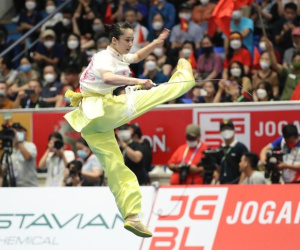 Wushu giành cú đúp HCV cho Việt Nam trong 30 phút