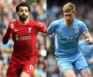 Các ứng viên của giải cầu thủ xuất sắc nhất Premier League 2021/22: De Bruyne đua tranh cùng Salah