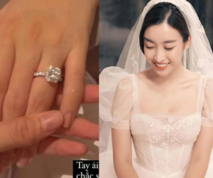 Hoa hậu Đỗ Mỹ Linh lộ loạt dấu hiệu sắp lên xe hoa với bạn trai thiếu gia: Sau nhẫn kim cương là bộ ảnh chụp áo cưới