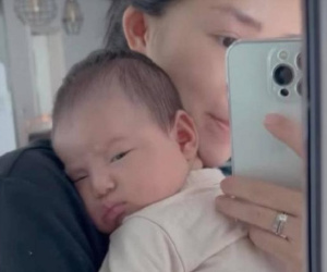 Salim gia nhập hội 'nghiện' con, nhìn khoảnh khắc nào của nhóc tì cũng mê đắm đuối