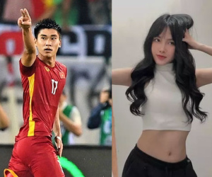 Người yêu xinh như hot girl của tiền đạo Nhâm Mạnh Dũng