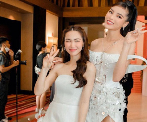 Bất chấp chiều cao chênh lệch, Hòa Minzy tự tin đọ sắc gợi cảm với Hoa hậu Kỳ Duyên