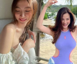 Mỹ nhân 'Chiếc lá cuốn bay' Baifern Pimchanok gây sốt cõi mạng khi khoe eo thon gợi cảm với mốt 'tụt quần'