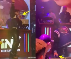 Khán giả giật tay Erik ngã nhào, ai ngờ làm lộ bí mật ca sĩ hát nhép