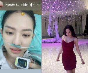 Hot girl Thúy Vi đăng ảnh nằm viện khiến fan lo lắng