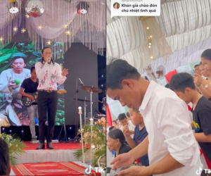 Clip: NS Hoài Linh biểu diễn cực sung tại đám cưới, khán giả thi nhau quay hình