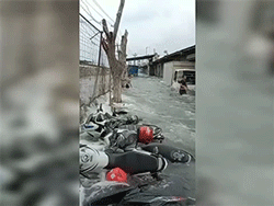 Video sập kè chống lũ, công nhân Indonesia phải sơ tán về nhà