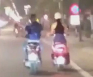 Truy tìm kẻ biến thái đi xe SH liên tục sàm sỡ vào ngực cô gái trẻ ở giữa đường