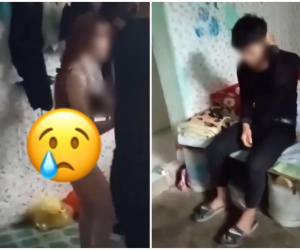 Thăm vợ ở phòng trọ, chồng bắt tại trận cặp đôi gian díu còn chưa kịp mặc quần áo