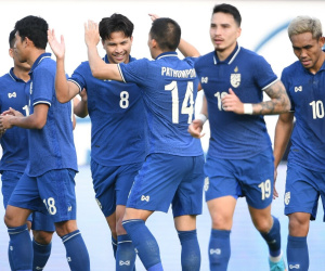 Thái Lan thắng nhạt đội hạng 205 thế giới ở vòng loại Asian Cup 2023