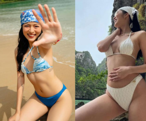 Hội gái xinh 'bung lụa' với ảnh bikini mới nhất: Vợ Anh Tuấn 'Phố trong làng' được khen 'đỉnh của chóp'