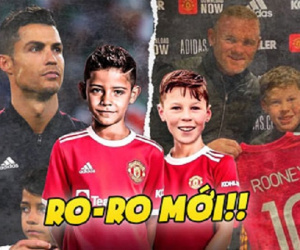 Quý tử nhà Rooney vượt xa quý tử nhà Ronaldo về khoản ghi bàn