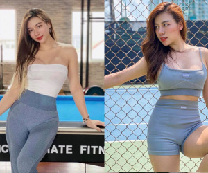 Đi siêu thị, 'hot girl phòng gym' diện đồ bó sát khoe trọn body