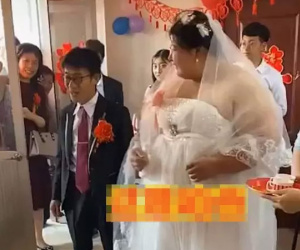 Chú rể ‘mi nhon’ cưới vợ nặng hơn 200kg, nhiều người đoán già đoán non
